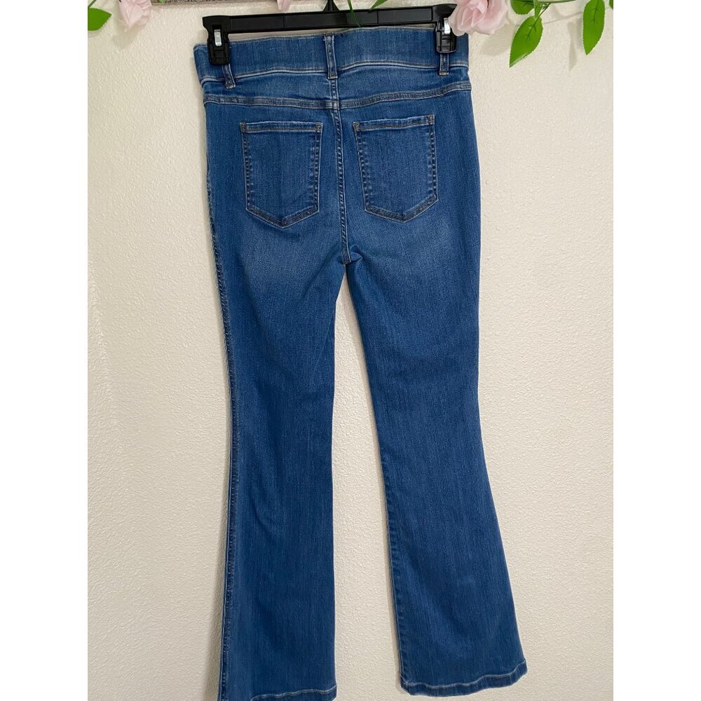SPANX shape Women's Flare Jeans Vintage Indigo Medium Pull On Jeans - Picture 4 of 16